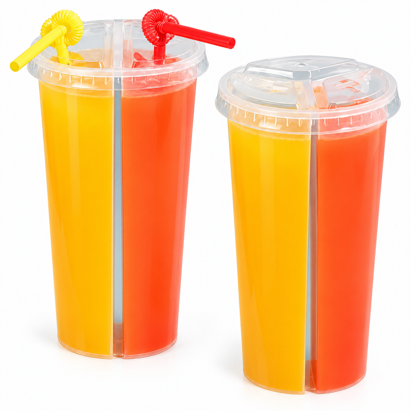 Стакан с крышкой Bubble Cup двойной 600 мл (300x300 мл), новинка · Формат: Коробка 300 шт
