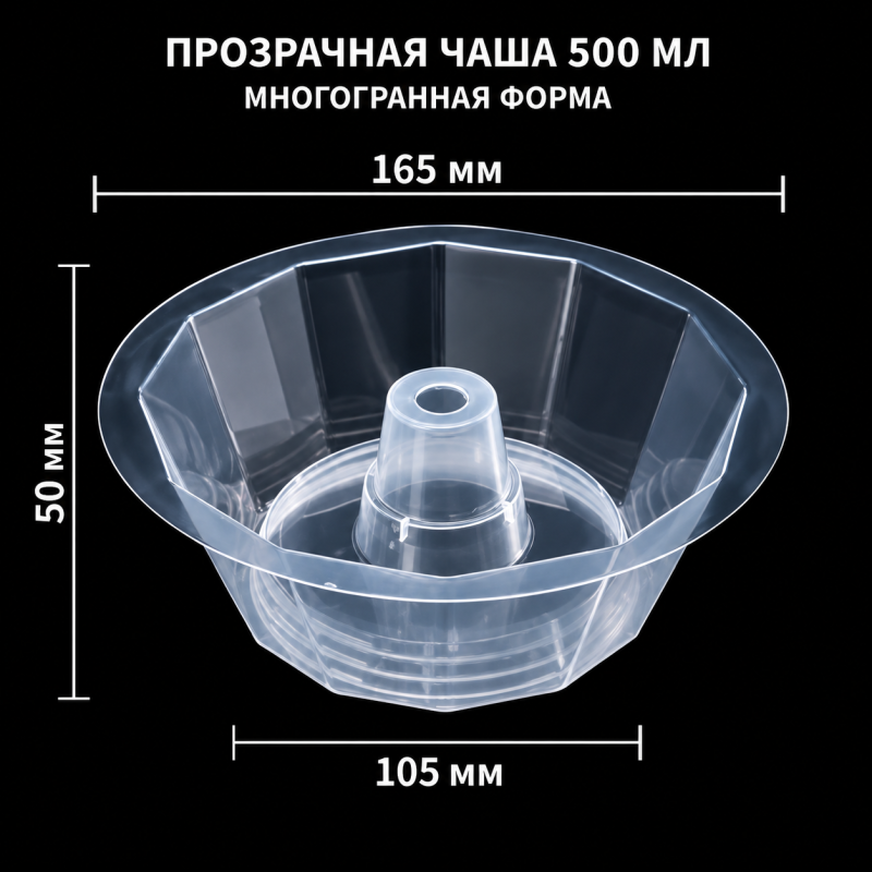Тарелочки для йогурта граненые (252шт)